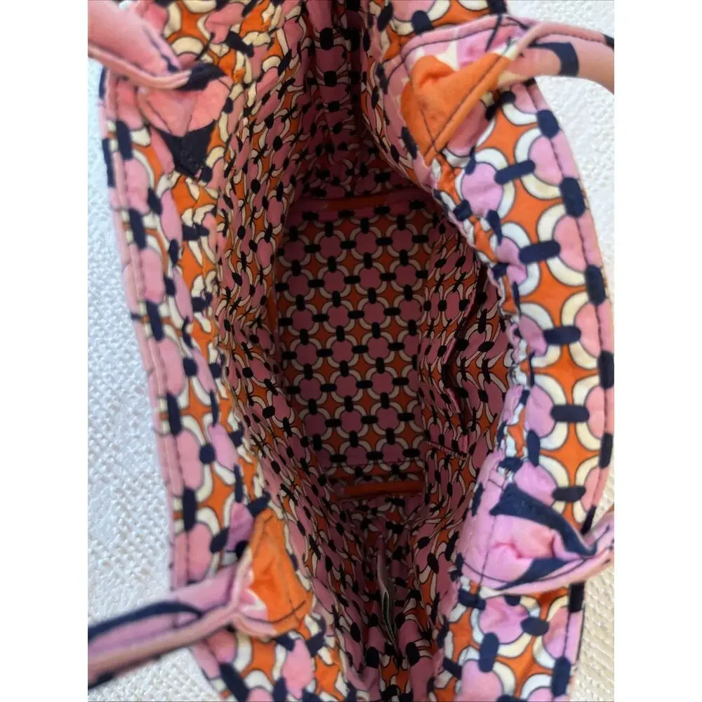 Vera Bradley Quilted Pink Floral Cinch Drawstring Handbag Bucket Bag Shoulder
